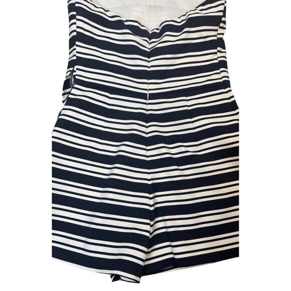 2/$30 ZARA Trafaluc Medium Strapless Navy & White Striped Romper Dress Shorts - Picture 9 of 15